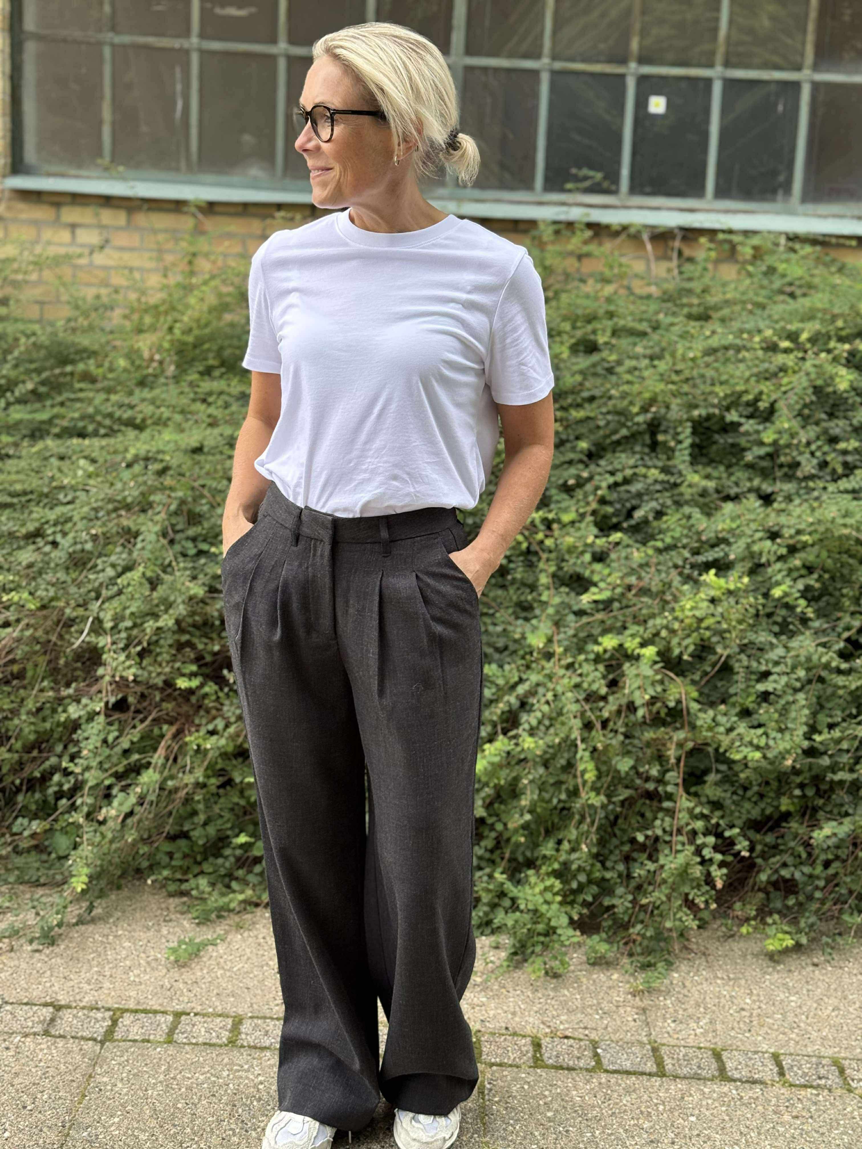 VMBESTIE Trousers - Dark Grey Melange